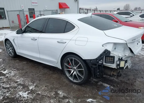 2019 Genesis G70 3.3T Advanced из США, поврежденный, VIN KMTG54LE2KU034520